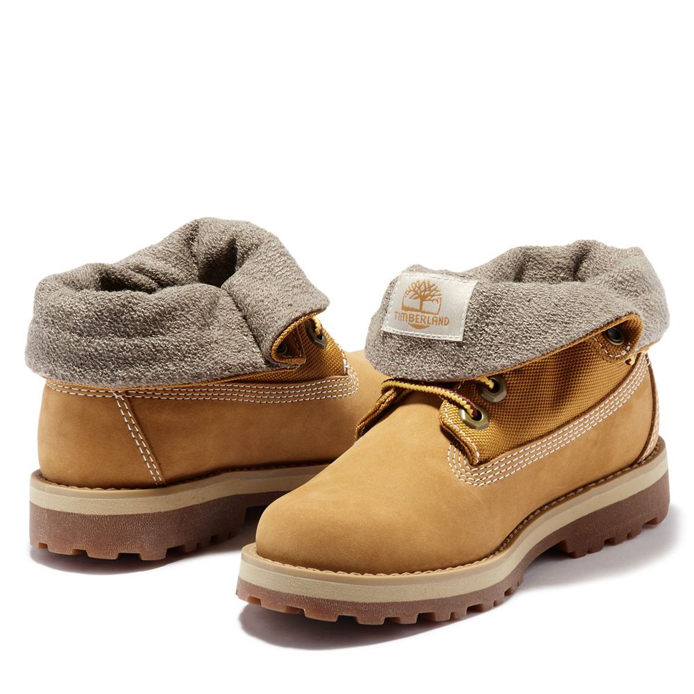 Timberland Αθλητικα Παπουτσια Παιδικα Καφε - Junior Courma Roll-Top Boots - Greece 1058473-CZ